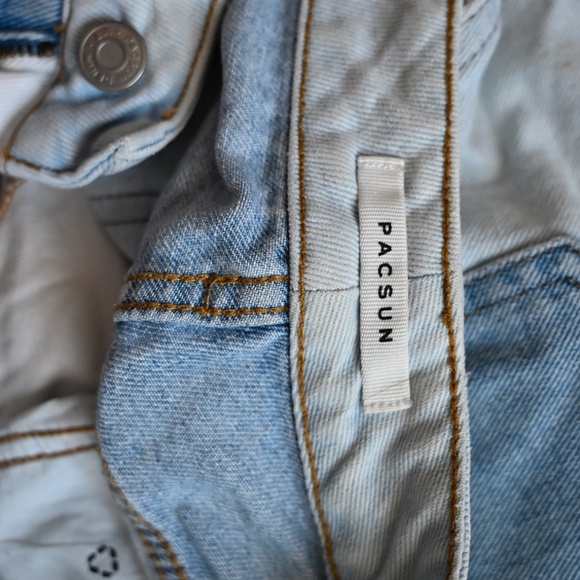 PacSun Colorblock Hopper Patch Denim Jeans – Size 26 💙 - Picture 5 of 5